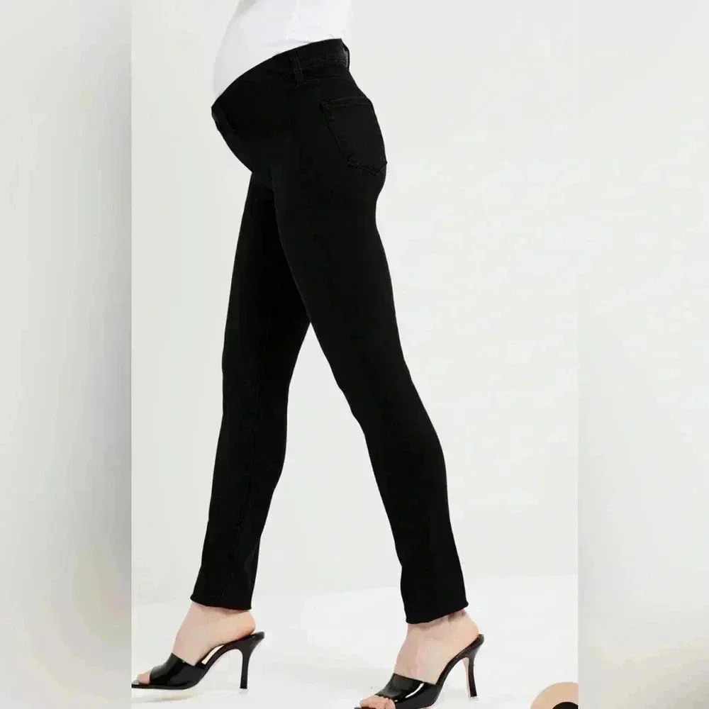 J brand MamaJ casual stretch stylish trendy skinny blck maternity denim jeans 24